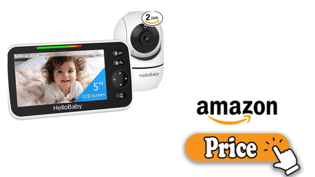 Baby monitor with camera and screen for parents