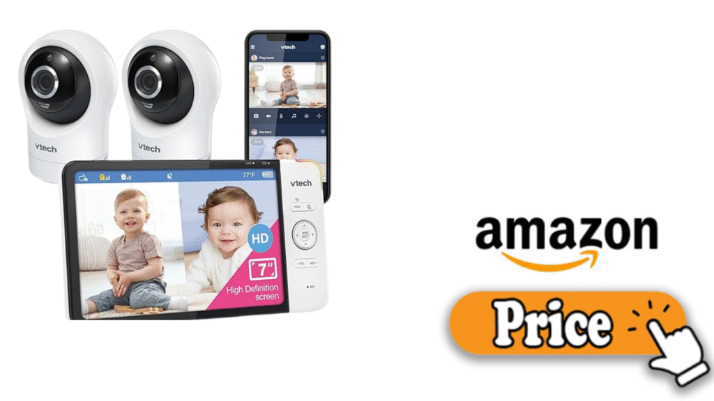 Baby monitor connected with smartphone app