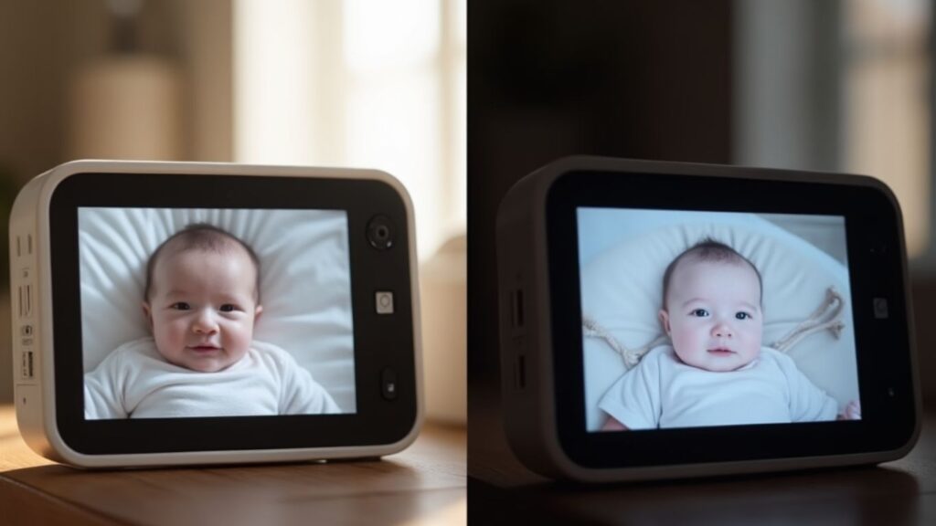 Sound clarity and talkback feature comparison between Hello Baby Monitor and Infant Optics