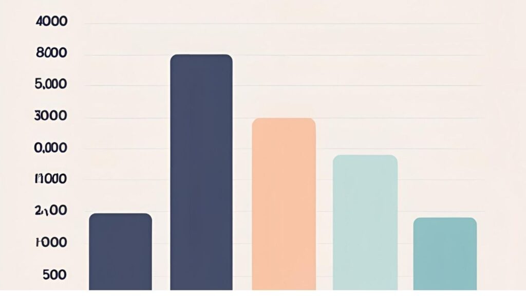 Chart comparing EMF levels from different baby monitor brands