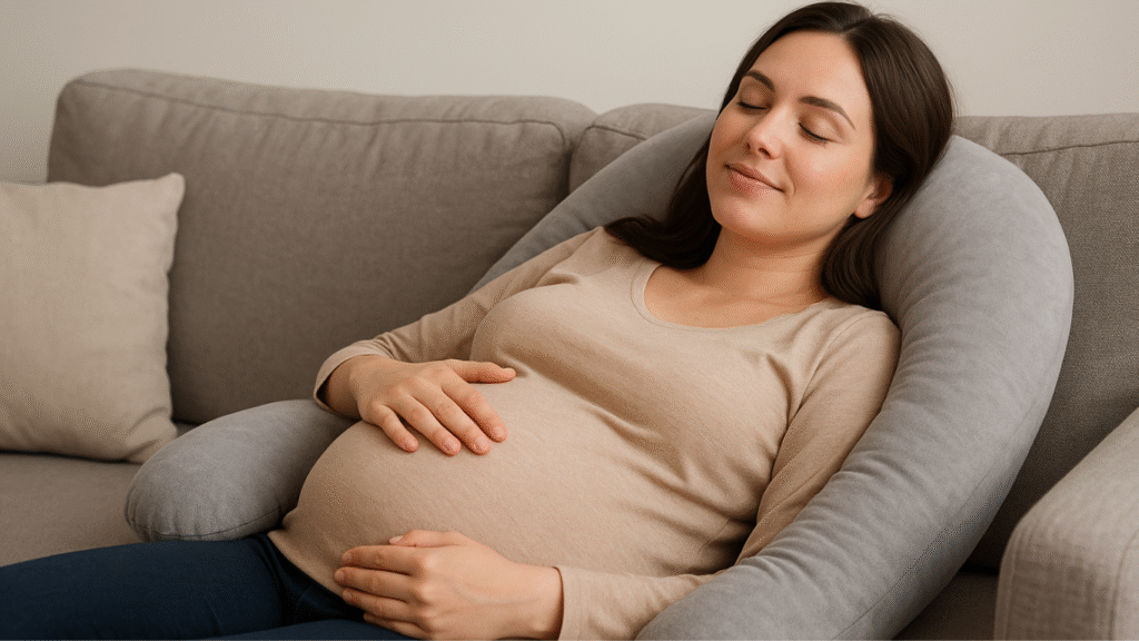 Can I use a pregnancy pillow to lay on my stomach?