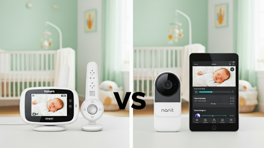Philips Avent vs Nanit baby monitor side by side comparison