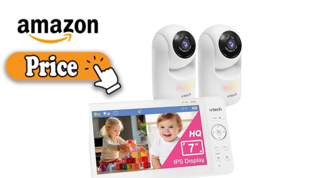 VTech RM7764 2HD dual camera system with wide-angle coverage
