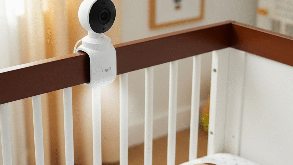 Nanit baby monitor with mobile app sleep tracking