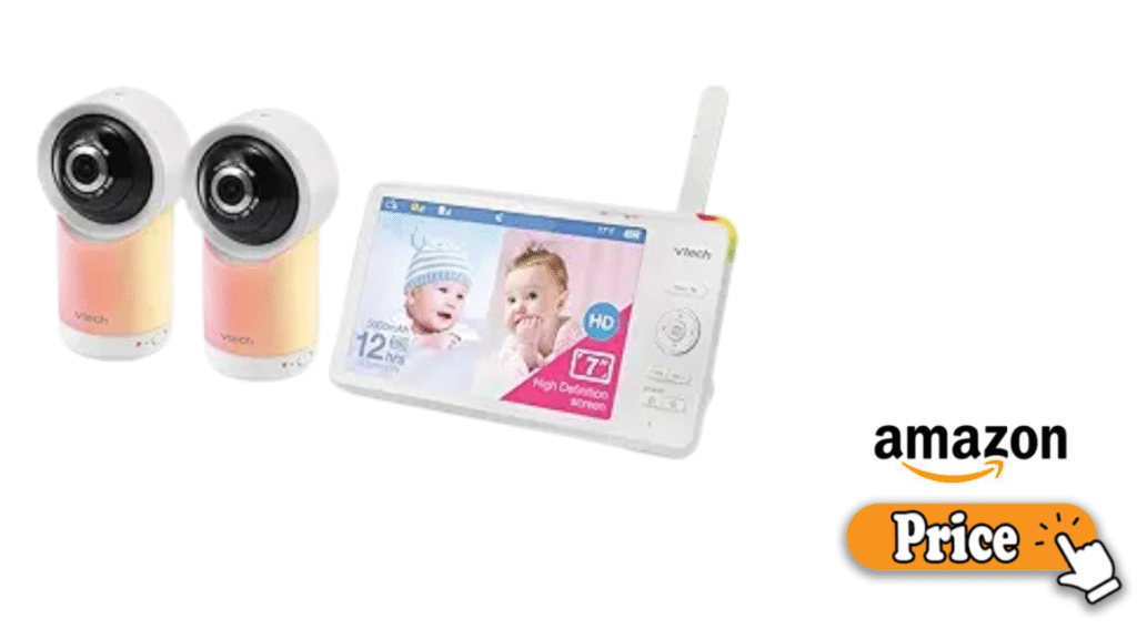 VTech RM7764 2HD baby monitor with 7-inch HD screen and app support