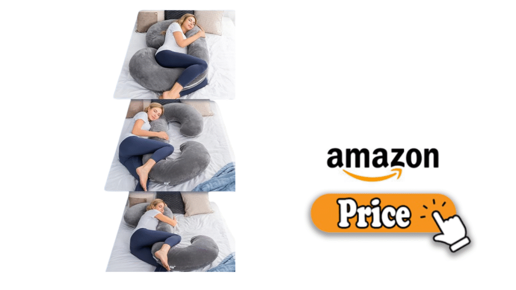 Meiz pregnancy pillow available on Amazon