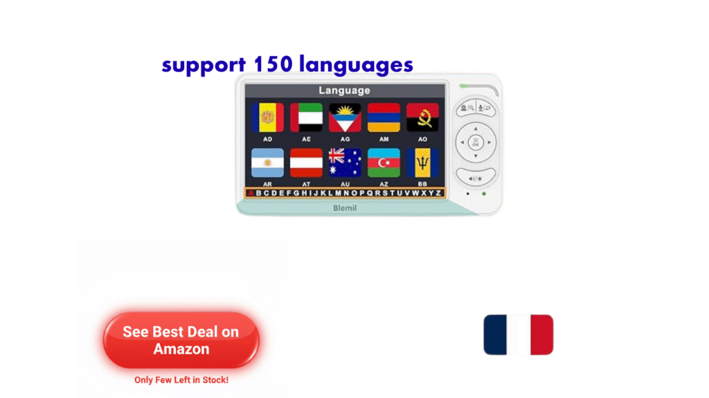 Blemil baby monitor parent unit with language options