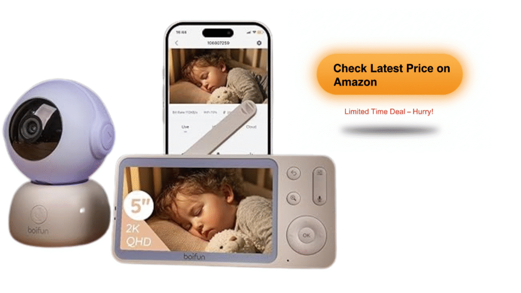 BOIFUN baby monitor app view on phone screen