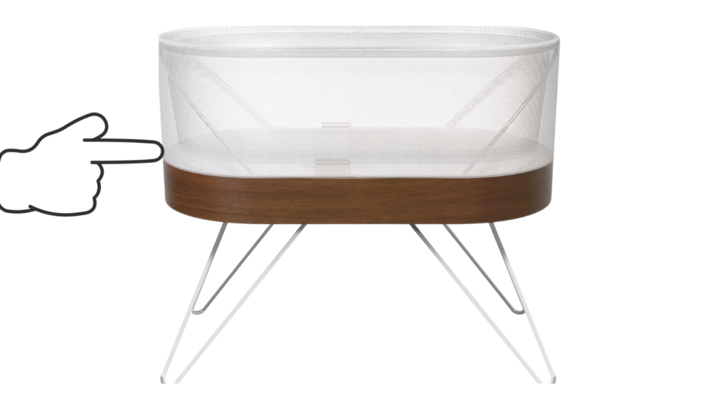 SNOO smart bassinet with guided motion and secure sleep system