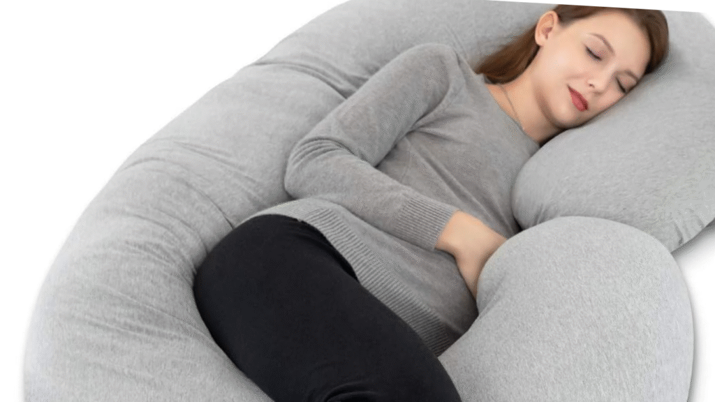 A relax pregnant woman